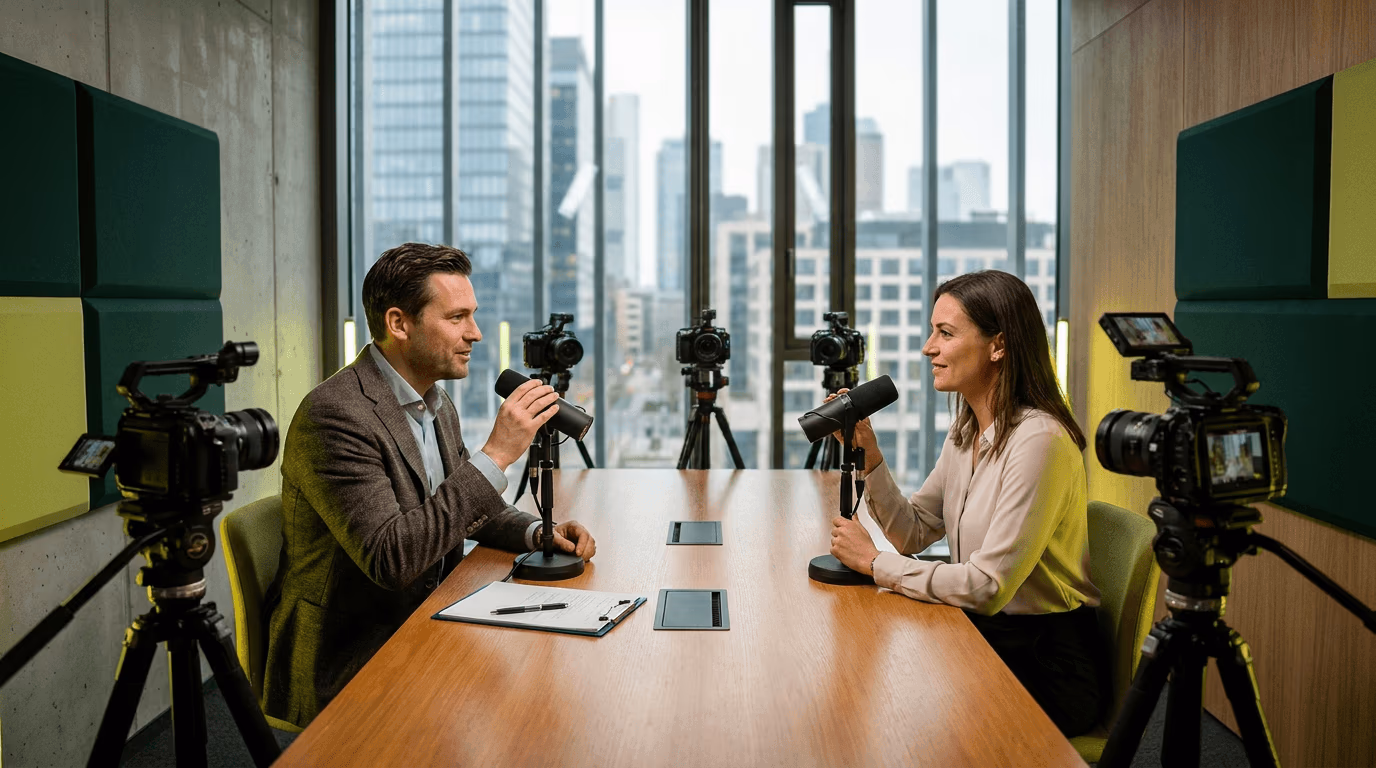 Podcast vidéo pour institutions : secteur public, enseignement supérieur, fédérations et fondations