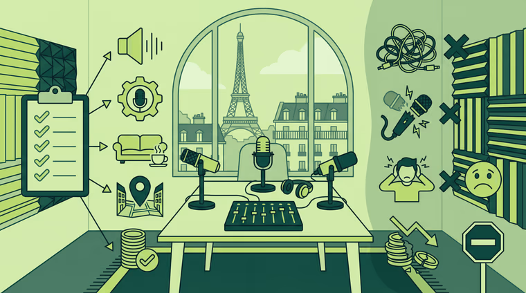Studio podcast à Paris : les 5 critères pour bien choisir (et les erreurs à éviter)