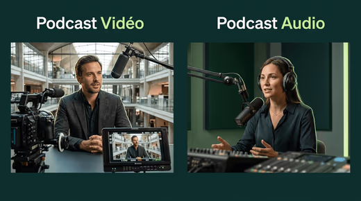 Podcast vidéo vs audio : quel format choisir en 2025 ?