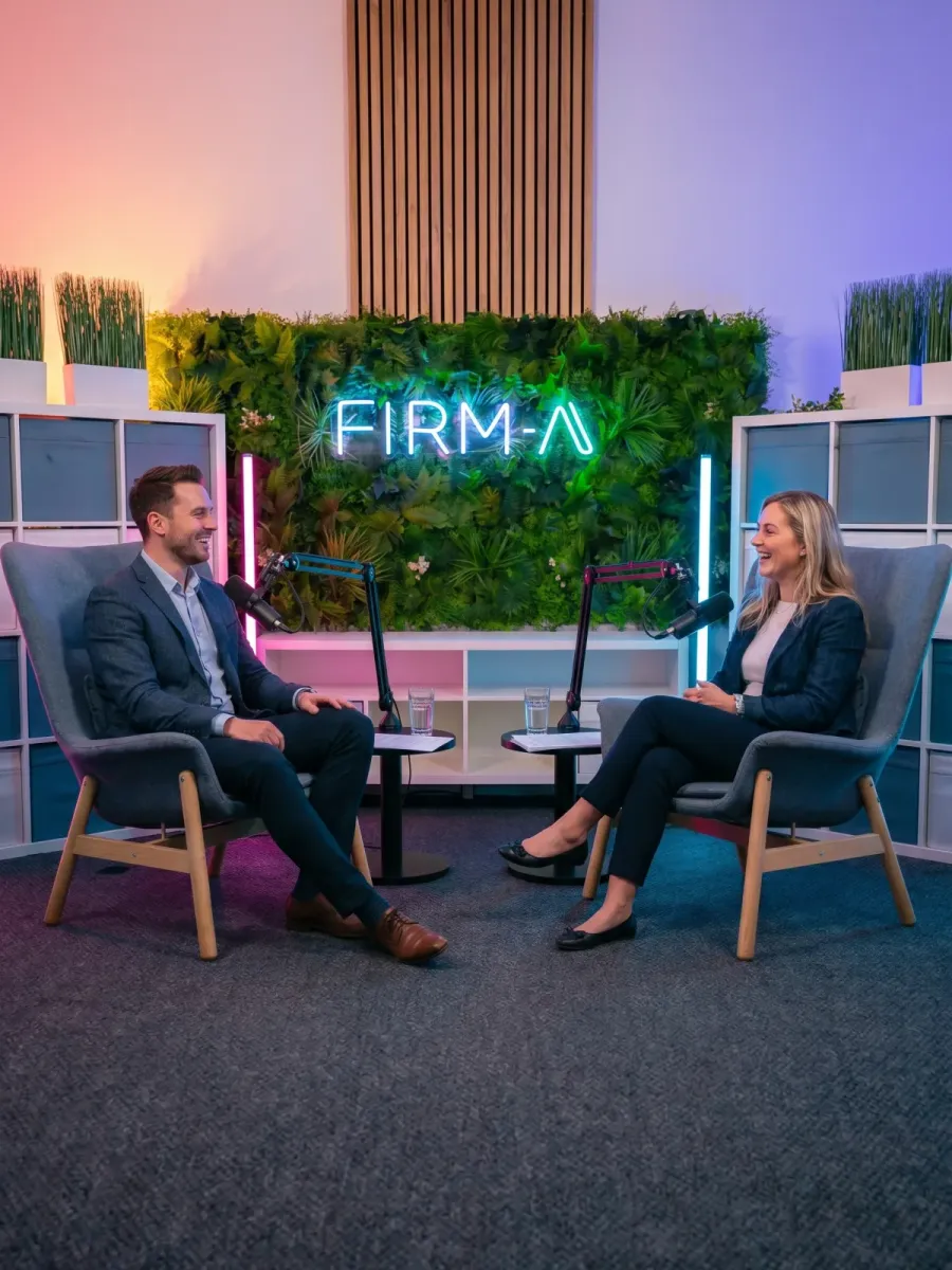 Interview filmée sur le plateau Firm-A