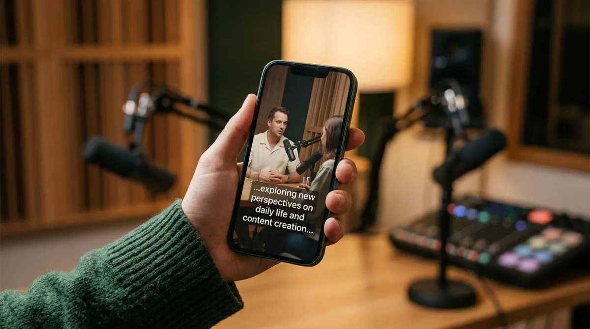 Capsule courte de podcast pour les réseaux sociaux