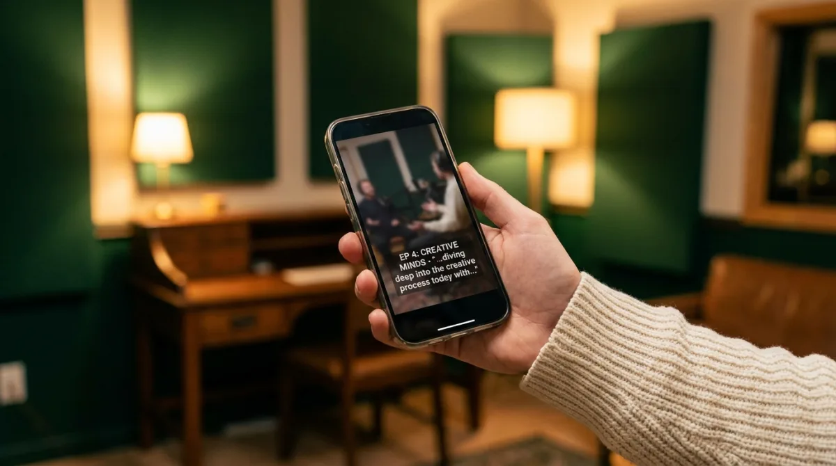Capsule courte de podcast pour les réseaux sociaux
