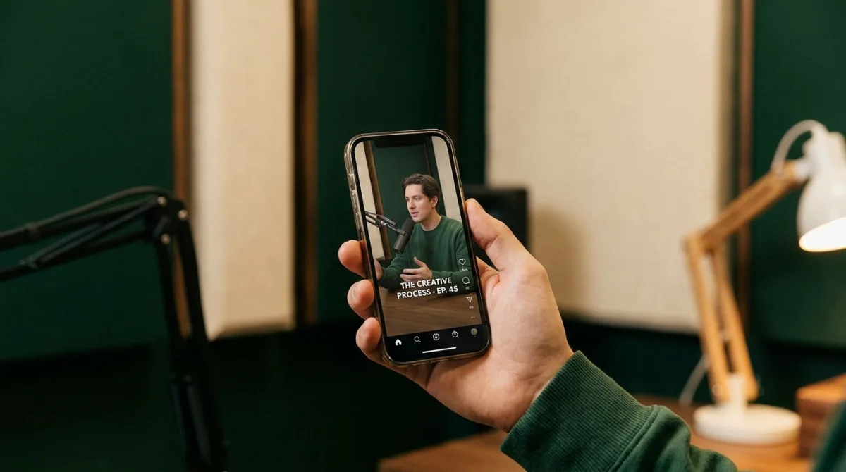 Capsule courte de podcast pour les réseaux sociaux