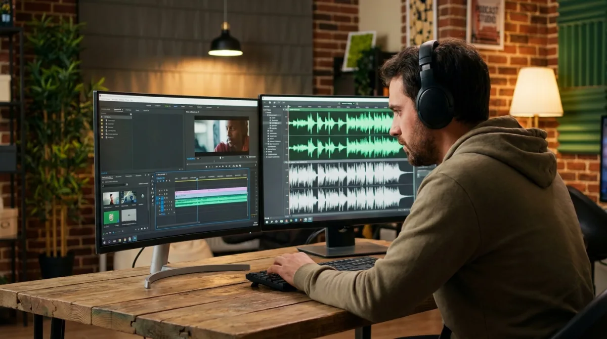 Montage et post-production de podcast vidéo