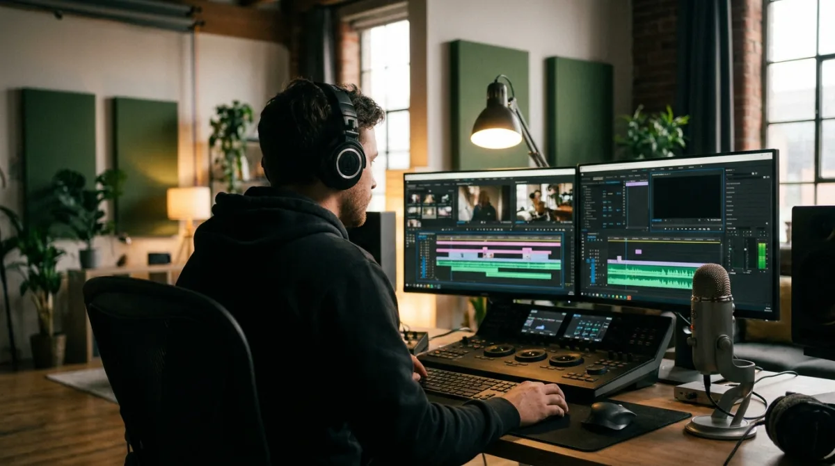 Montage et post-production de podcast vidéo