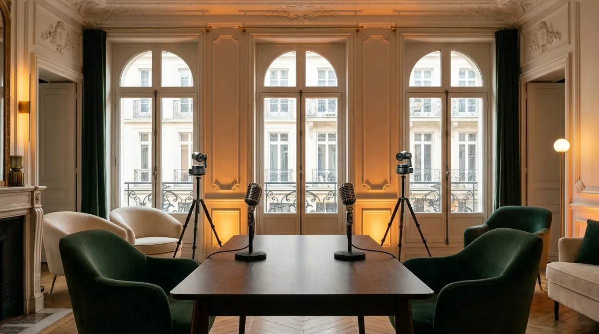 Studio de podcast vidéo à Paris